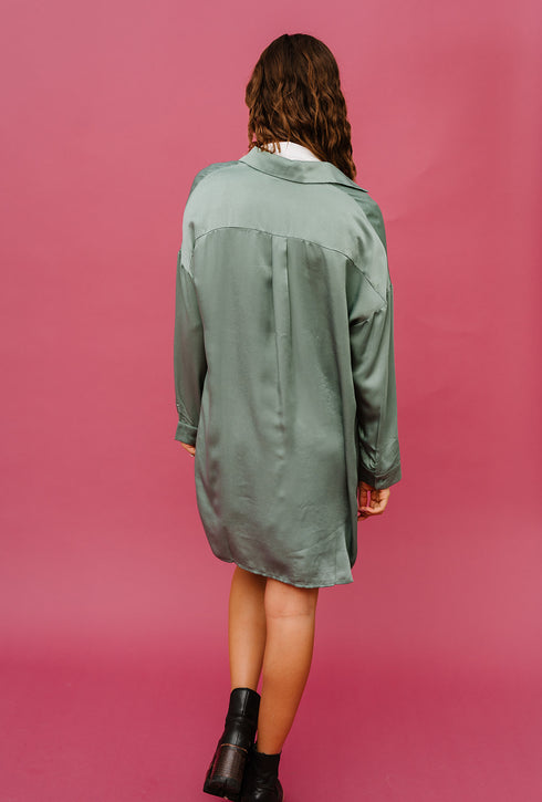 Satin Dreams Set // Dark Sage